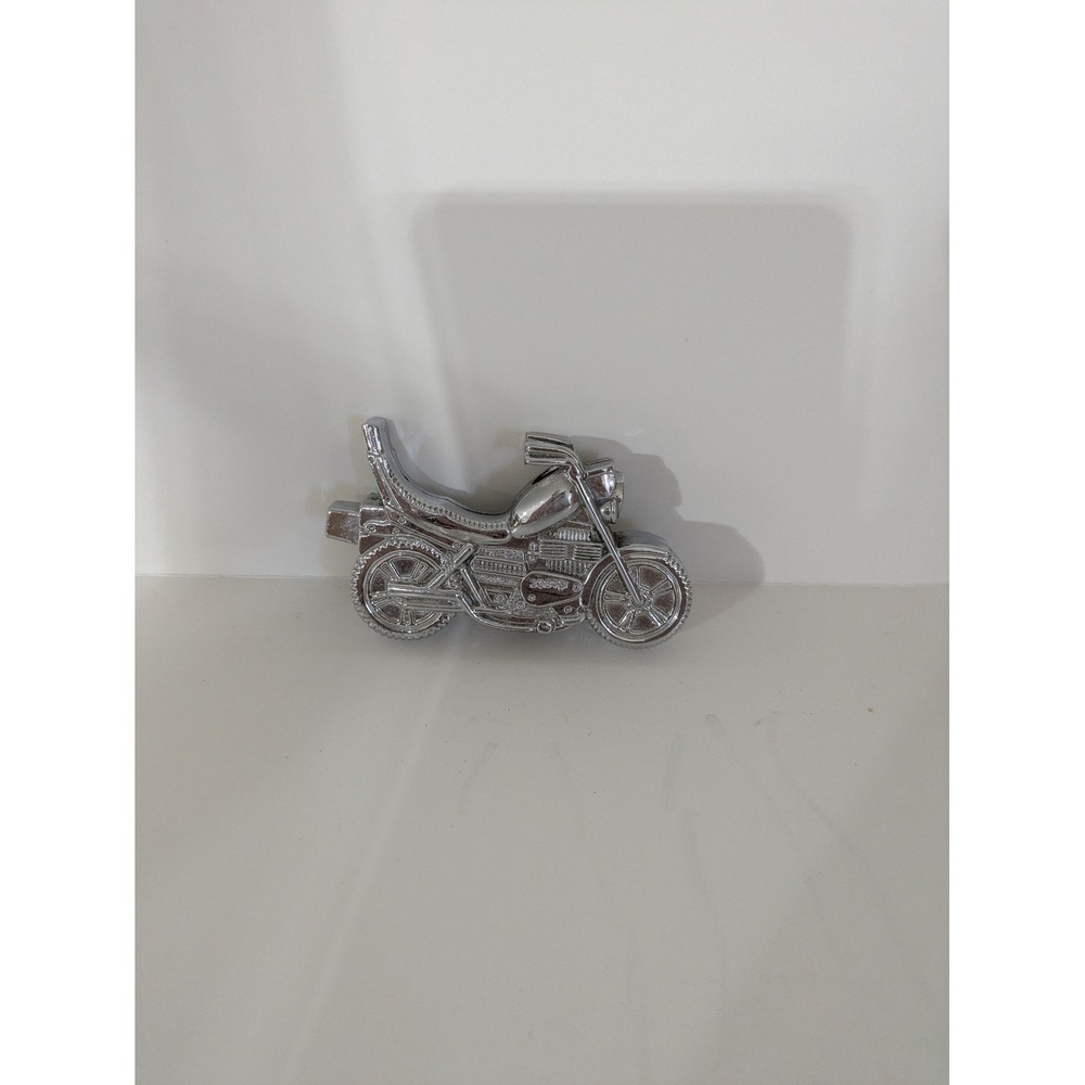 Vintage Silver Tone Motorcycle Novelty Lighter Collectible Chopper Display Only